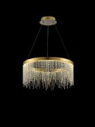 IL32871  Bano Round Dimmable Pendant 29W LED French Gold